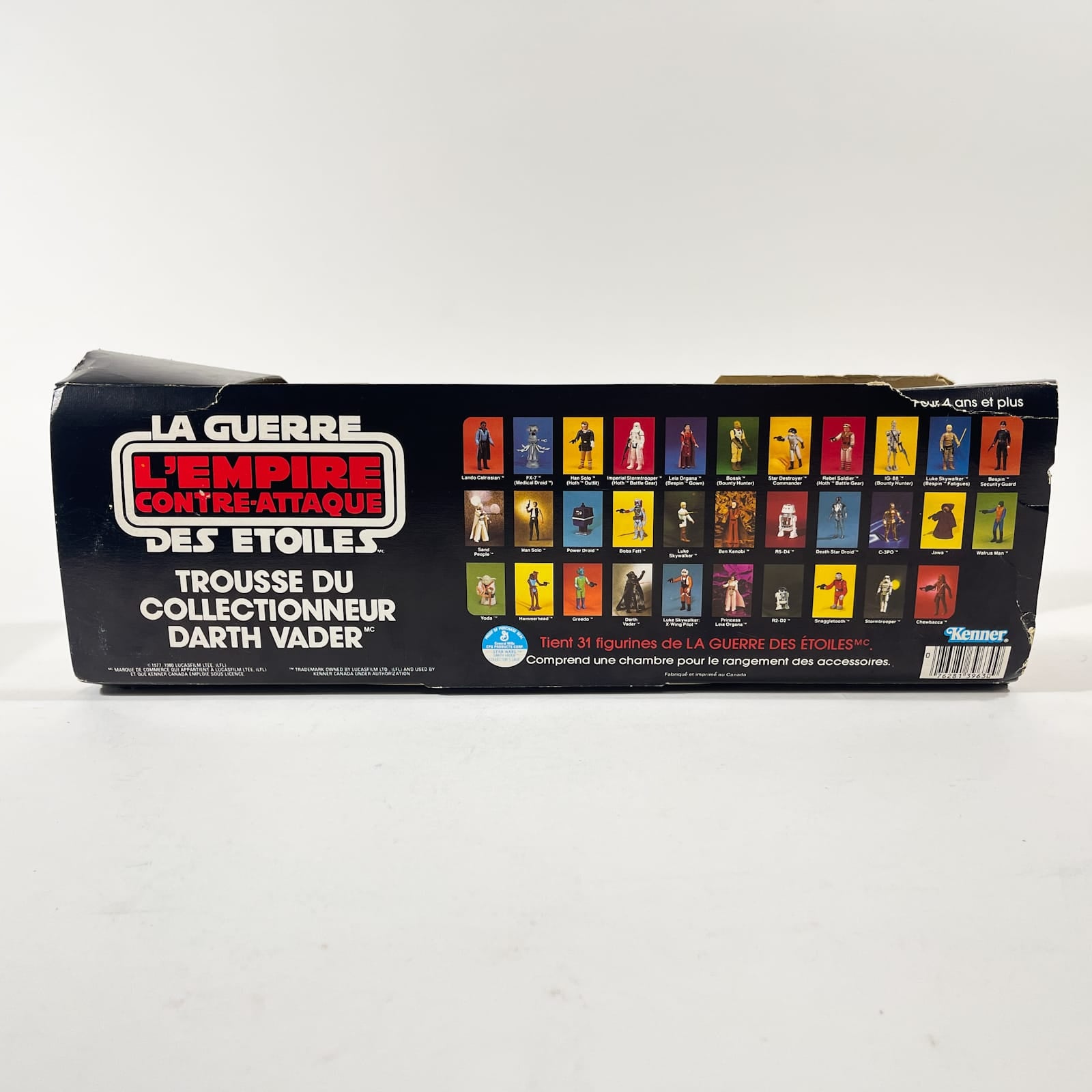 Vintage Kenner Star Wars Vehicle ESB Darth Vader Carrying Case -  Complete w/ ESB Canadian Outer Wrap & Inserts (1980)