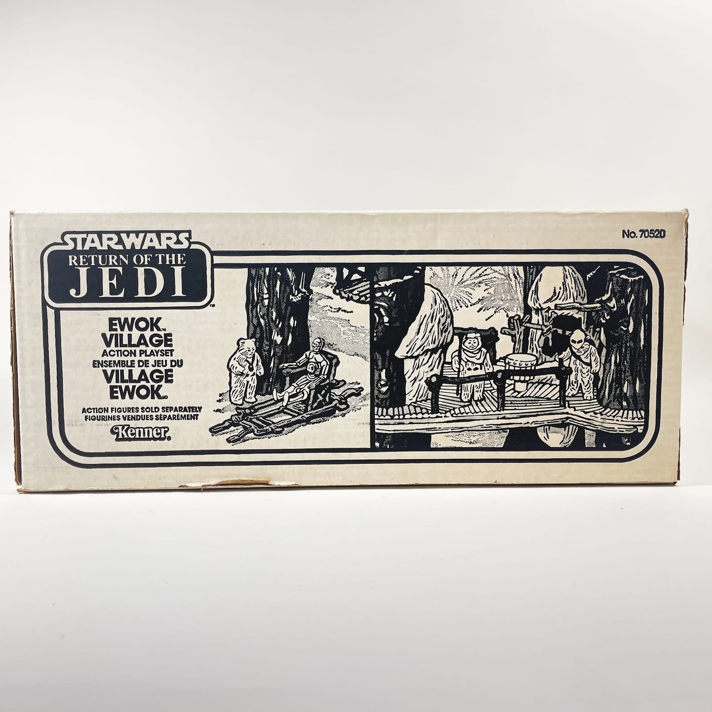 Vintage Kenner Star Wars Vehicle Ewok Village - Complete in Canadian ROTJ Box