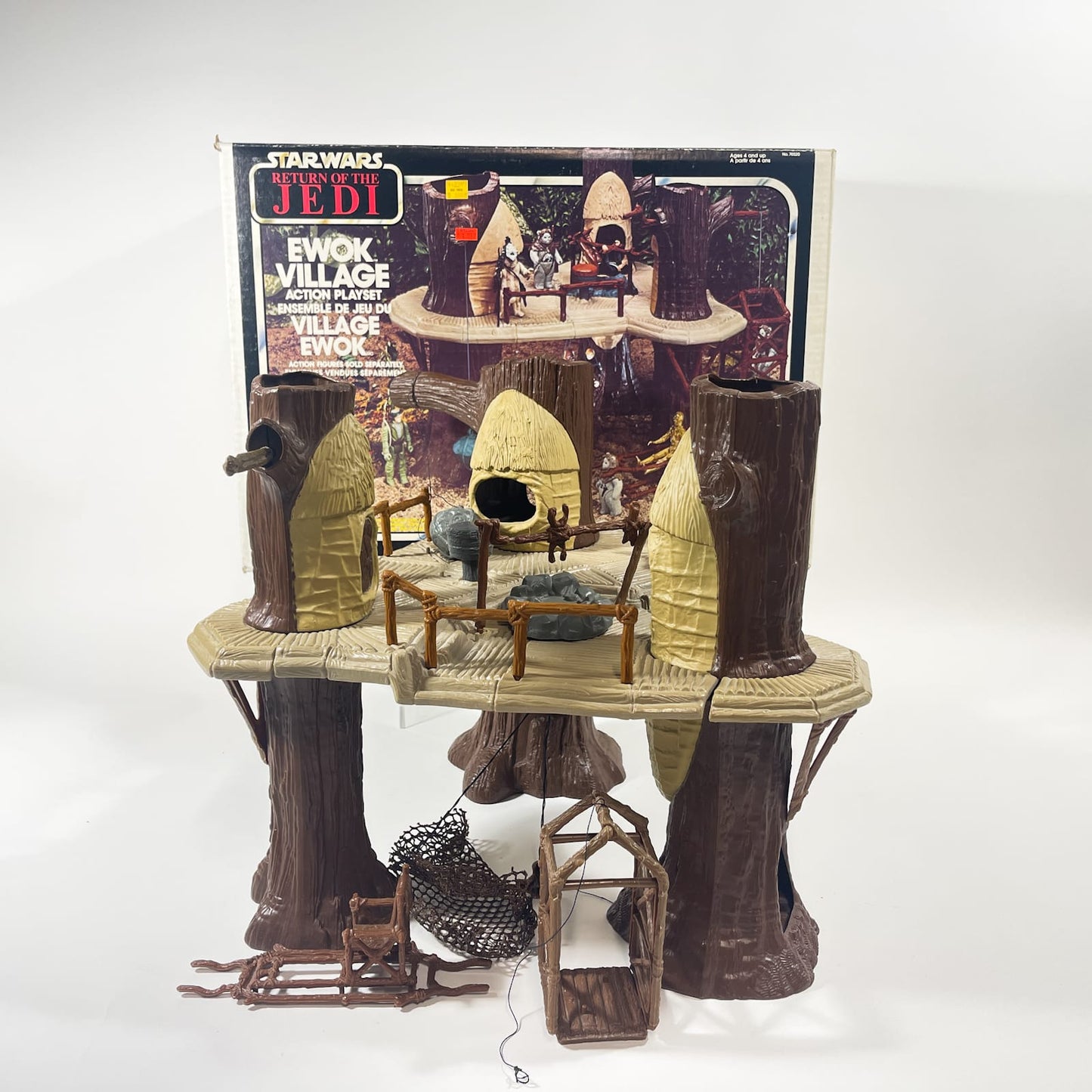 Vintage Kenner Star Wars Vehicle Ewok Village - Complete in Canadian ROTJ Box