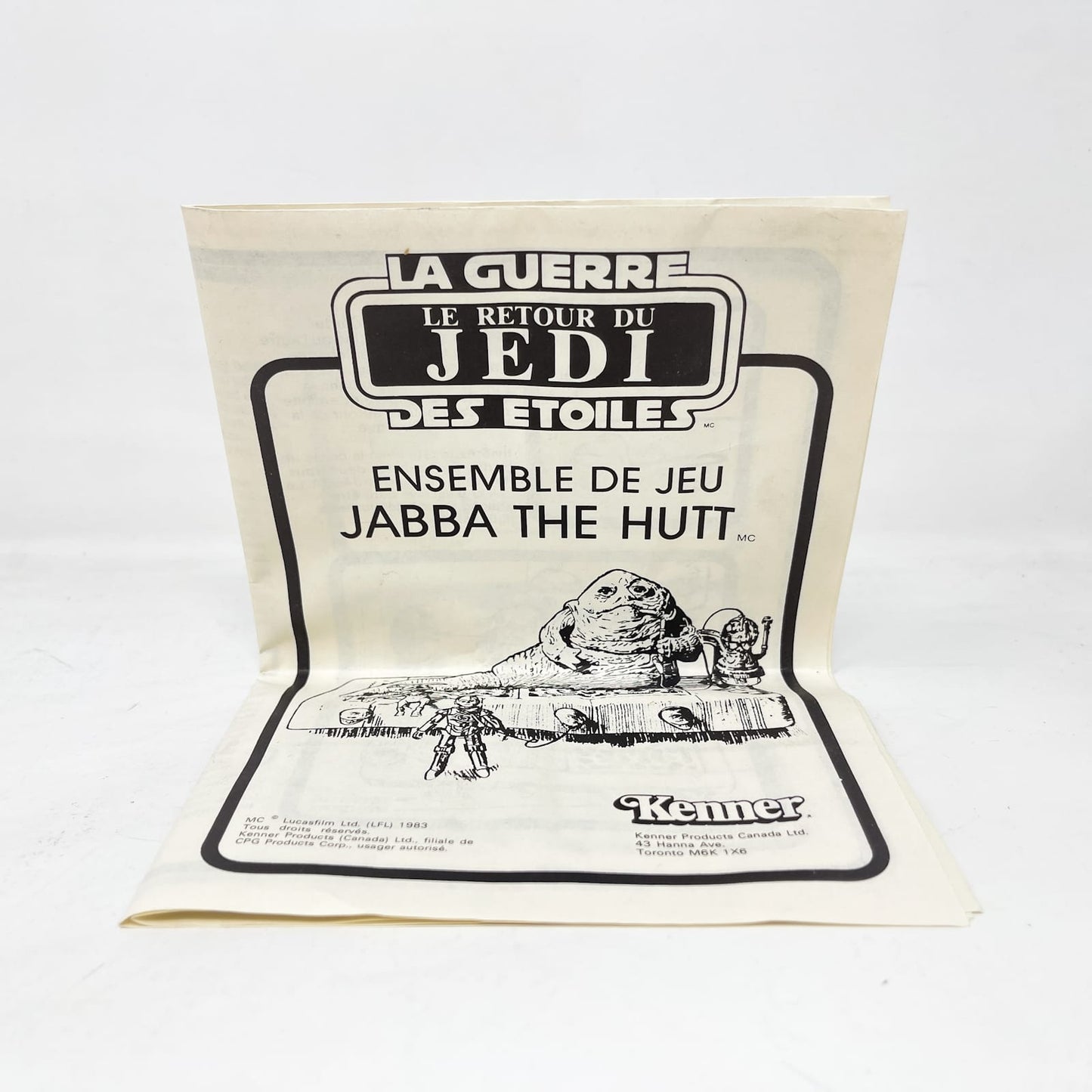 Vintage Kenner Star Wars Vehicle Jabba the Hutt Playset - Complete in Canadian Box - Kenner (1983)