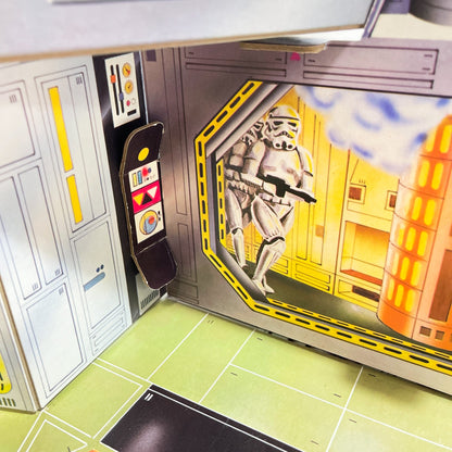 Vintage Kenner Star Wars Vehicle Kenner Canada Chipboard Death Star - Complete in box