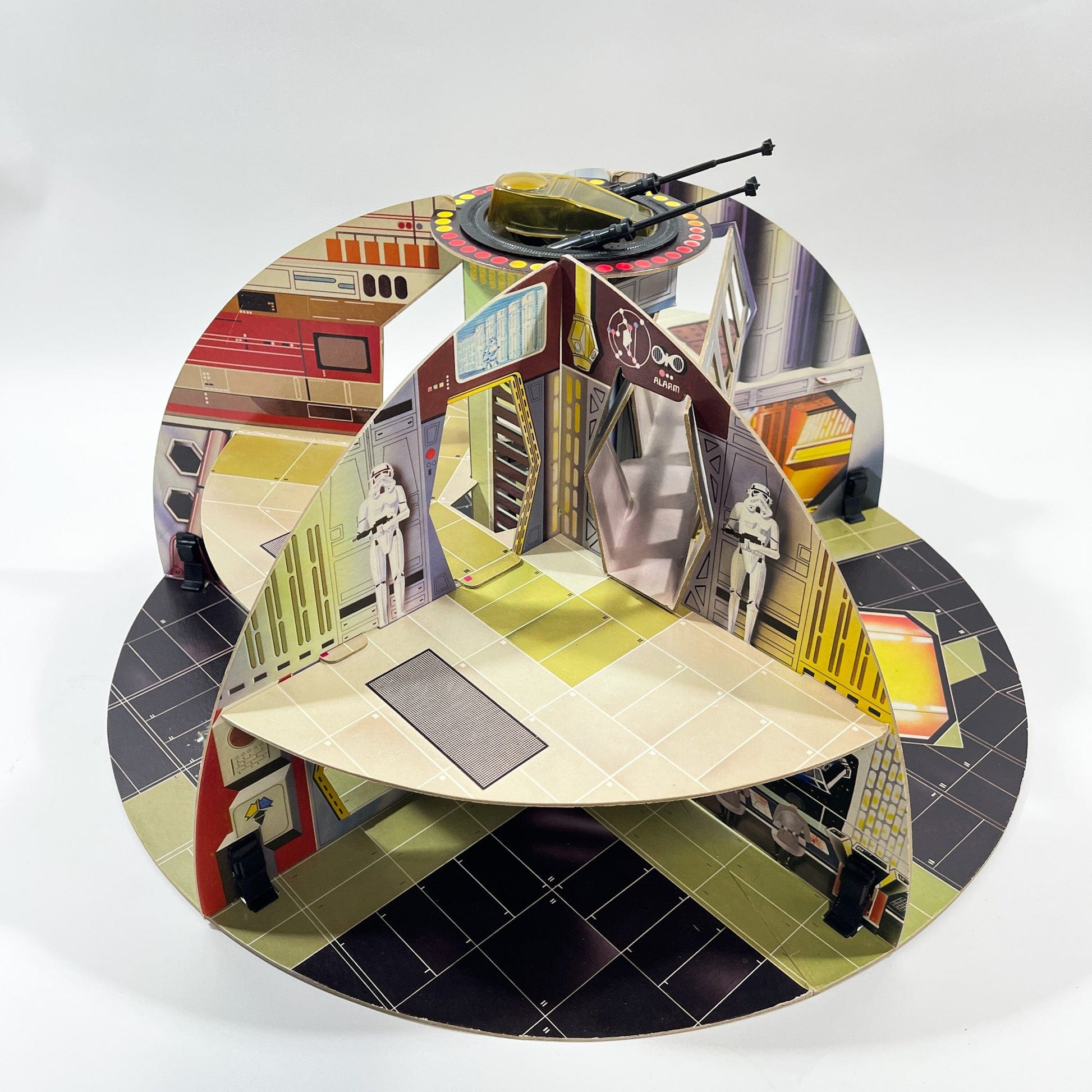 Vintage Kenner Star Wars Vehicle Kenner Canada Chipboard Death Star - Complete in box