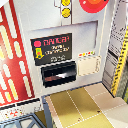 Vintage Kenner Star Wars Vehicle Kenner Canada Chipboard Death Star - Complete in box