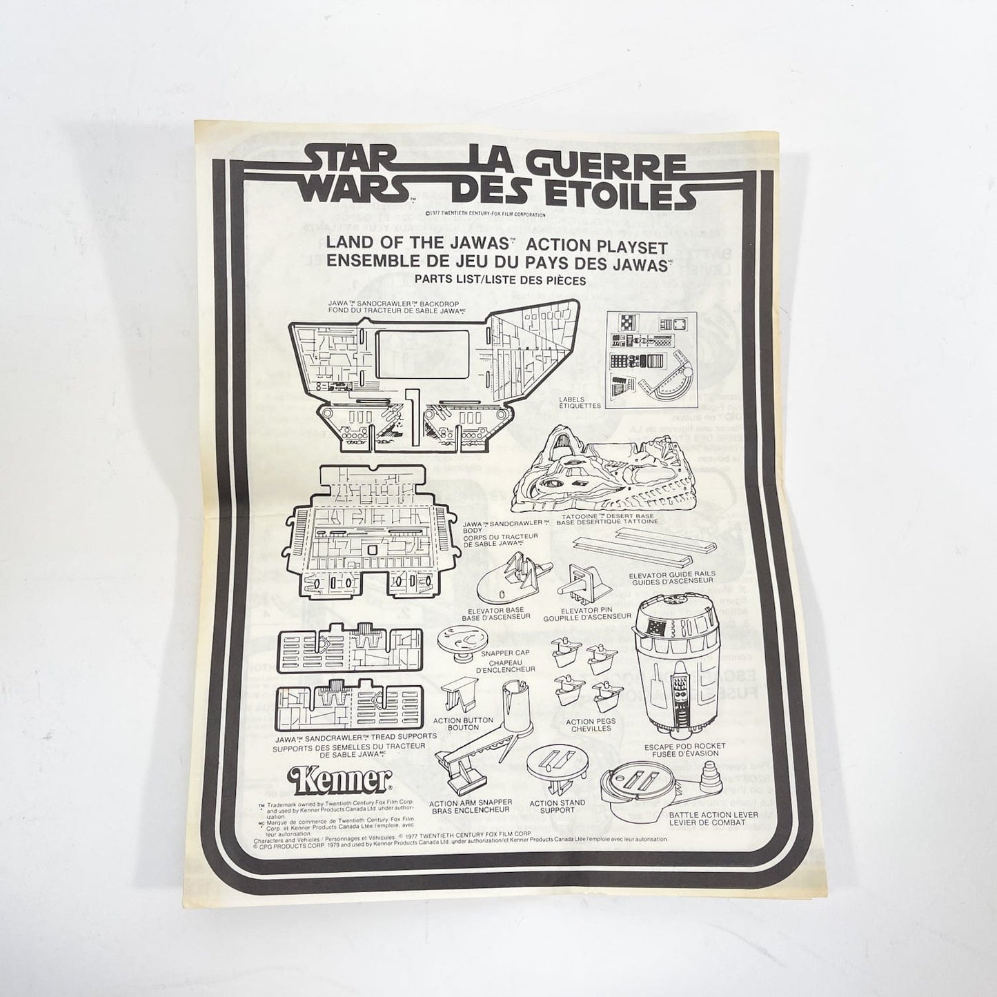 Vintage Kenner Star Wars Vehicle Land of the Jawas Playset - Complete in Canadian wBox