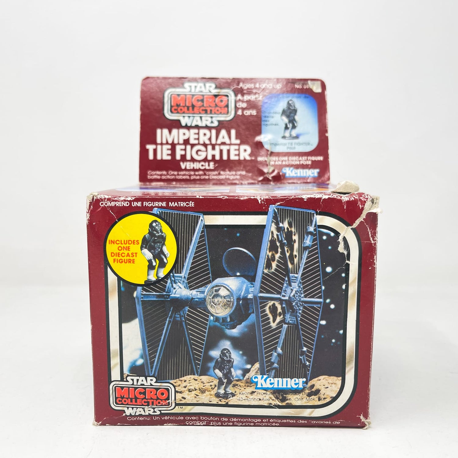 Vintage Kenner Star Wars Vehicle Micro Collection TIE Fighter - Canadian Box - Vintage Kenner (1982)