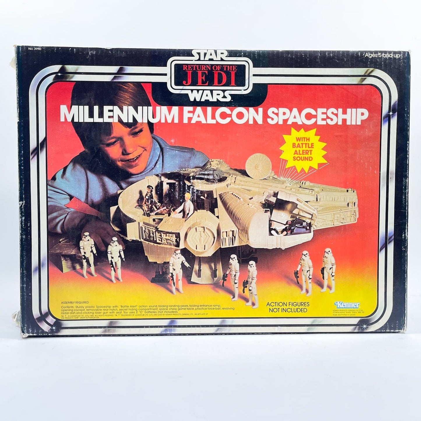 Vintage Kenner Star Wars Vehicle Millennium Falcon in Canadian ROTJ Box