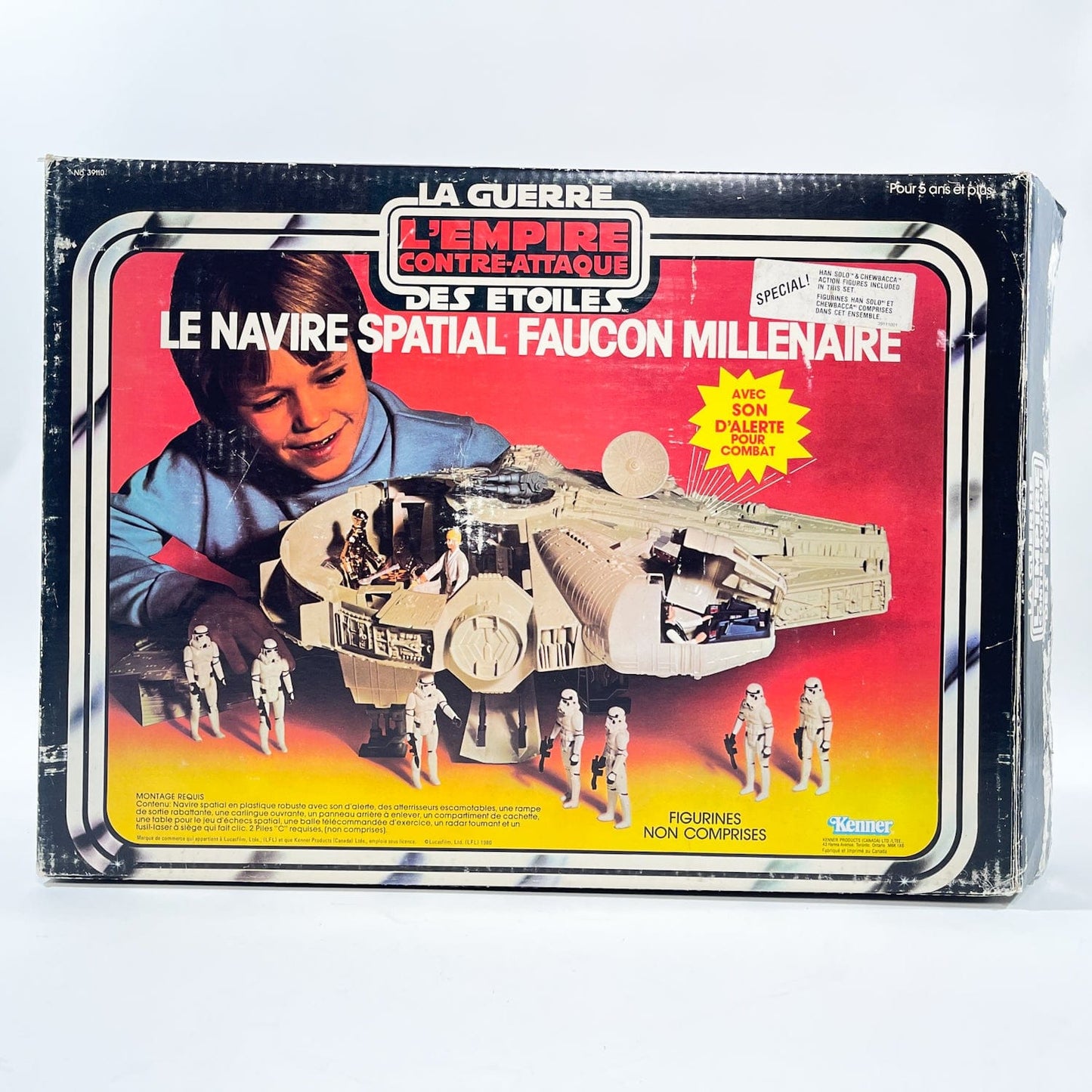 Vintage Kenner Star Wars Vehicle Millennium Falcon in SPECIAL OFFER Canadian ESB Box - Complete