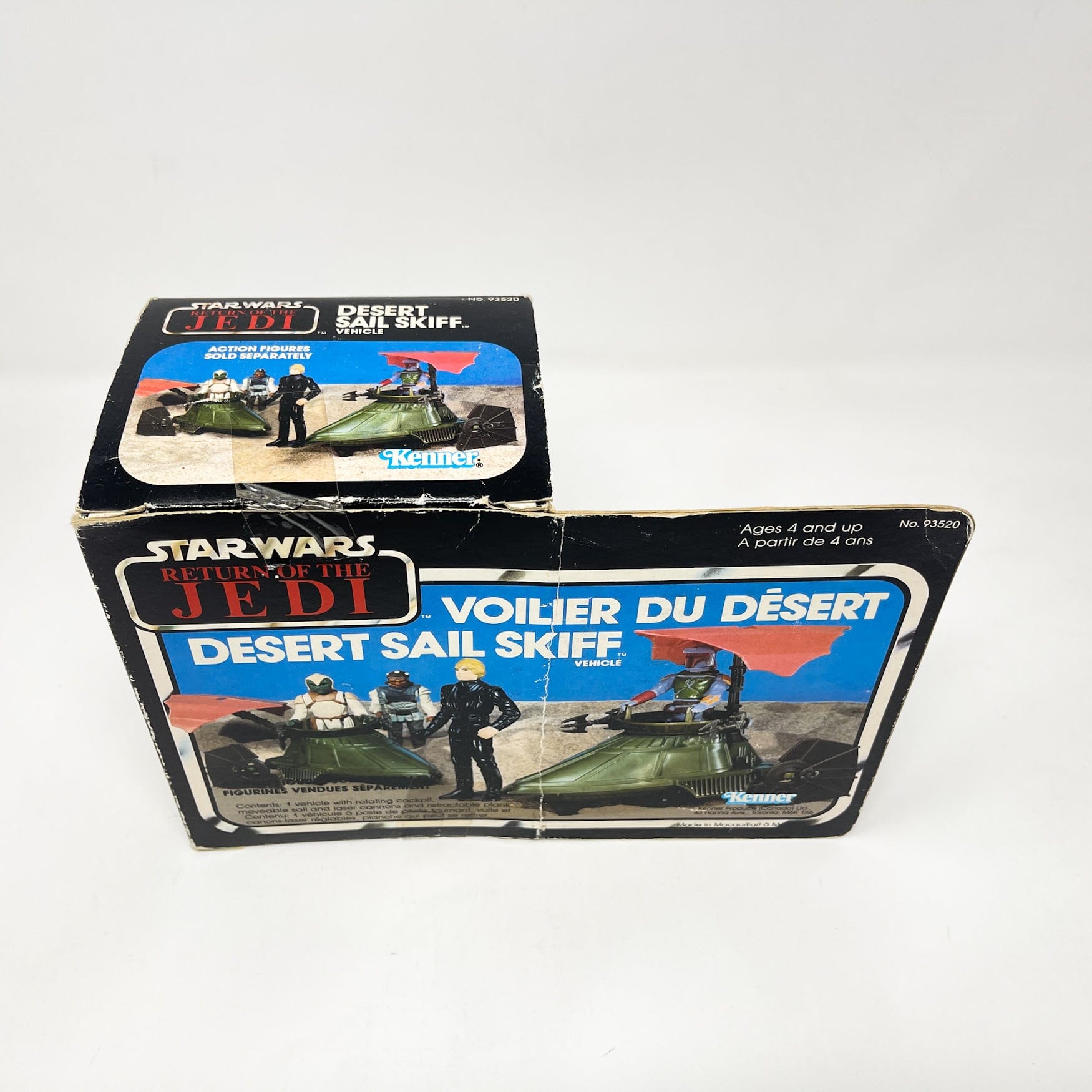 Vintage Kenner Star Wars Vehicle Mini-Rig Desert Sail Skiff - Canadian ROTJ Box