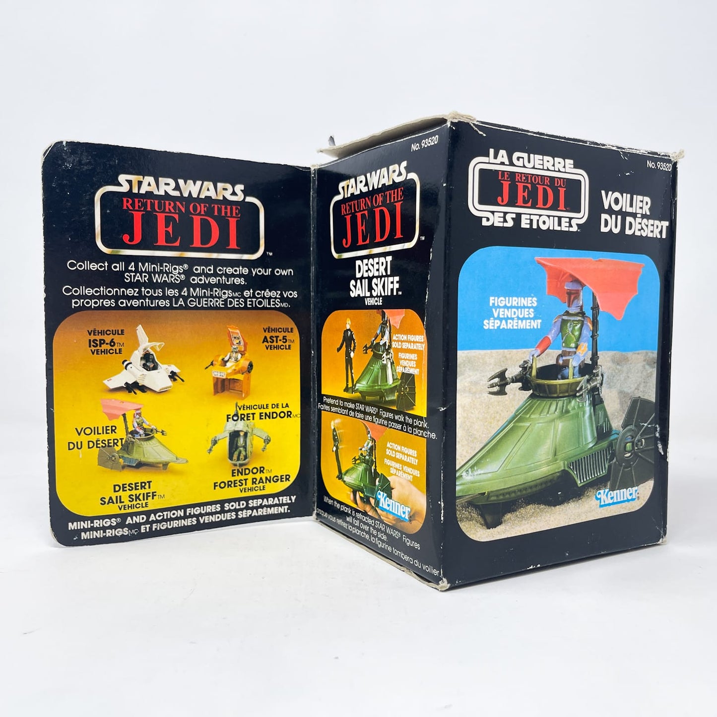 Vintage Kenner Star Wars Vehicle Mini-Rig Desert Sail Skiff - Canadian ROTJ Box - Vintage Kenner (1983)