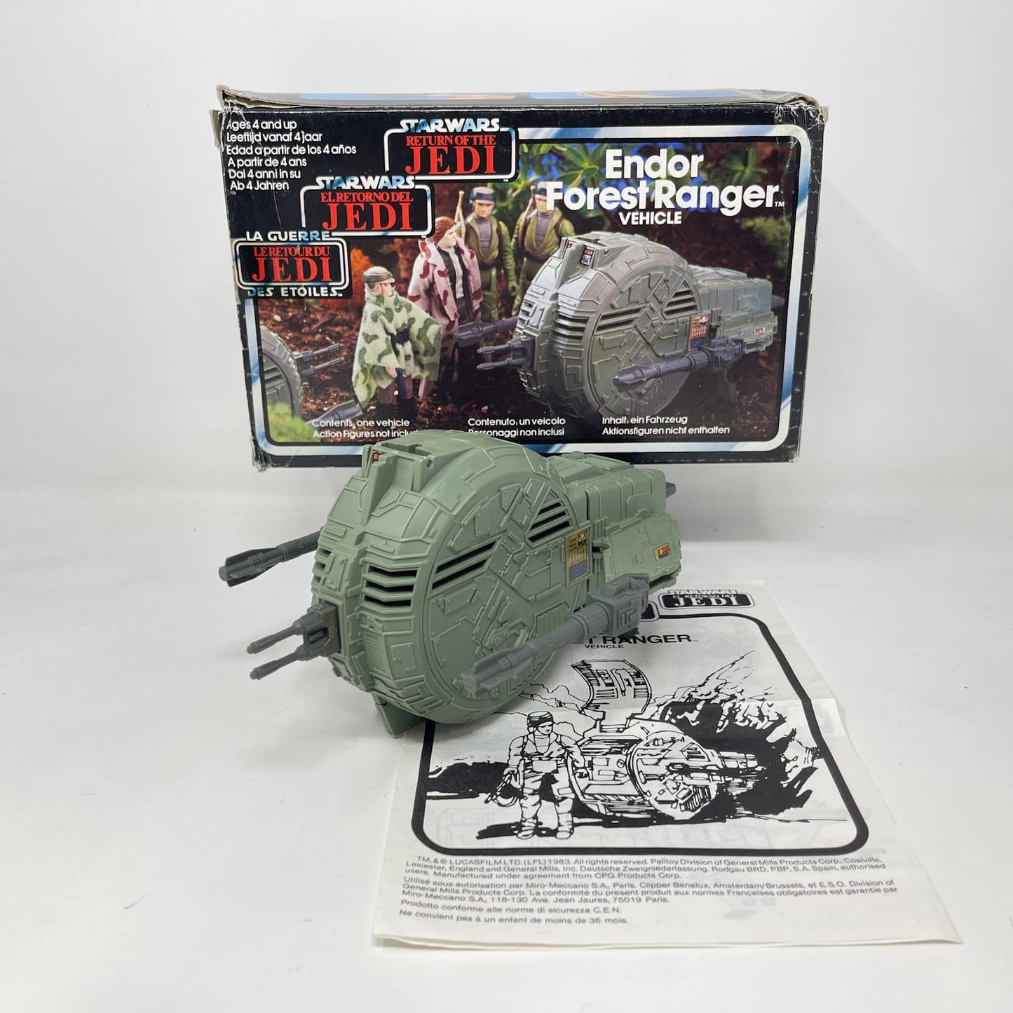 Vintage Kenner Star Wars Vehicle Mini-Rig Endor Forest Ranger - Complete in Tri-Logo Box - Vintage Kenner (1984)