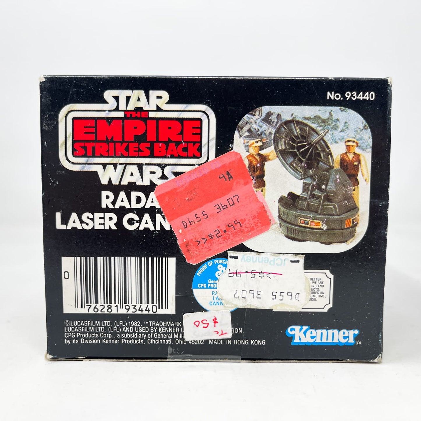 Vintage Kenner Star Wars Vehicle Mini-Rig Radar Laser Cannon - Complete in ESB Box - Vintage Kenner (1981)