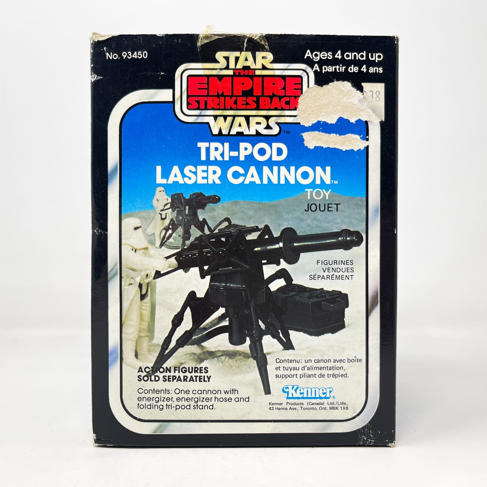 Vintage Kenner Star Wars Vehicle Mini-Rig Tri-Pod Laser Cannon - Complete in Canadian ESB Box - Kenner (1982)