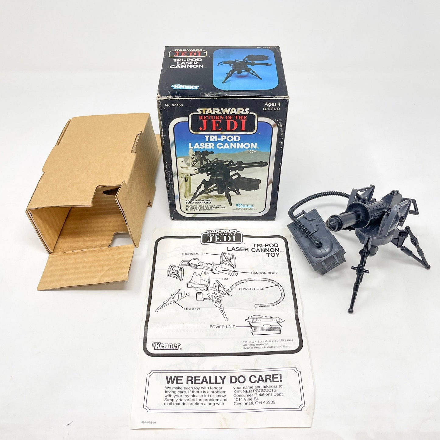 Vintage Kenner Star Wars Vehicle Mini-Rig Tri-Pod Laser Cannon - Mint in ROTJ Box