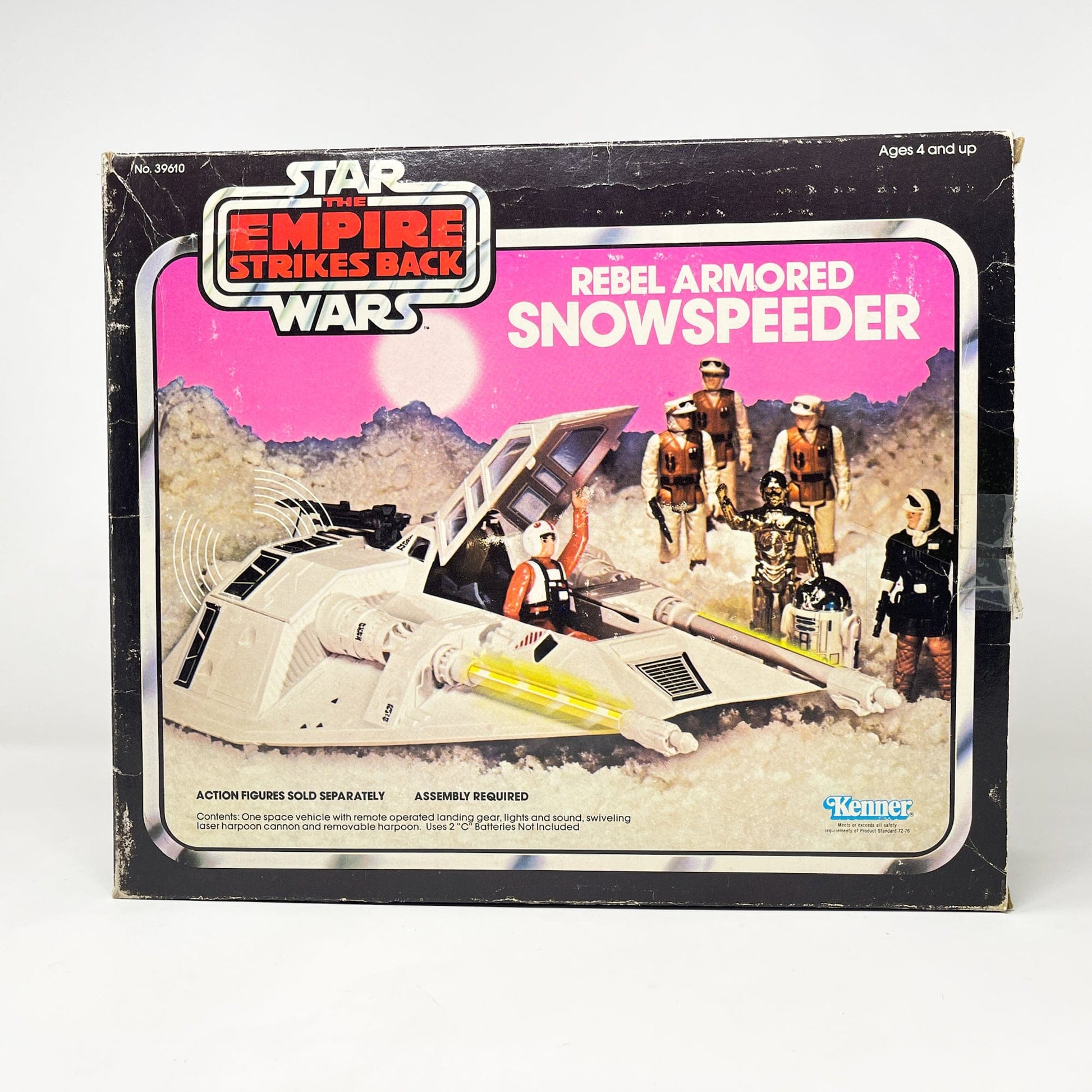 Vintage Kenner Star Wars Vehicle Snowspeeder - Complete in Pink Box