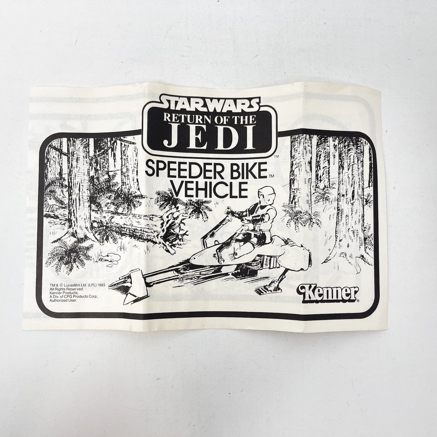 Vintage Kenner Star Wars Vehicle Speeder Bike - Complete in Box