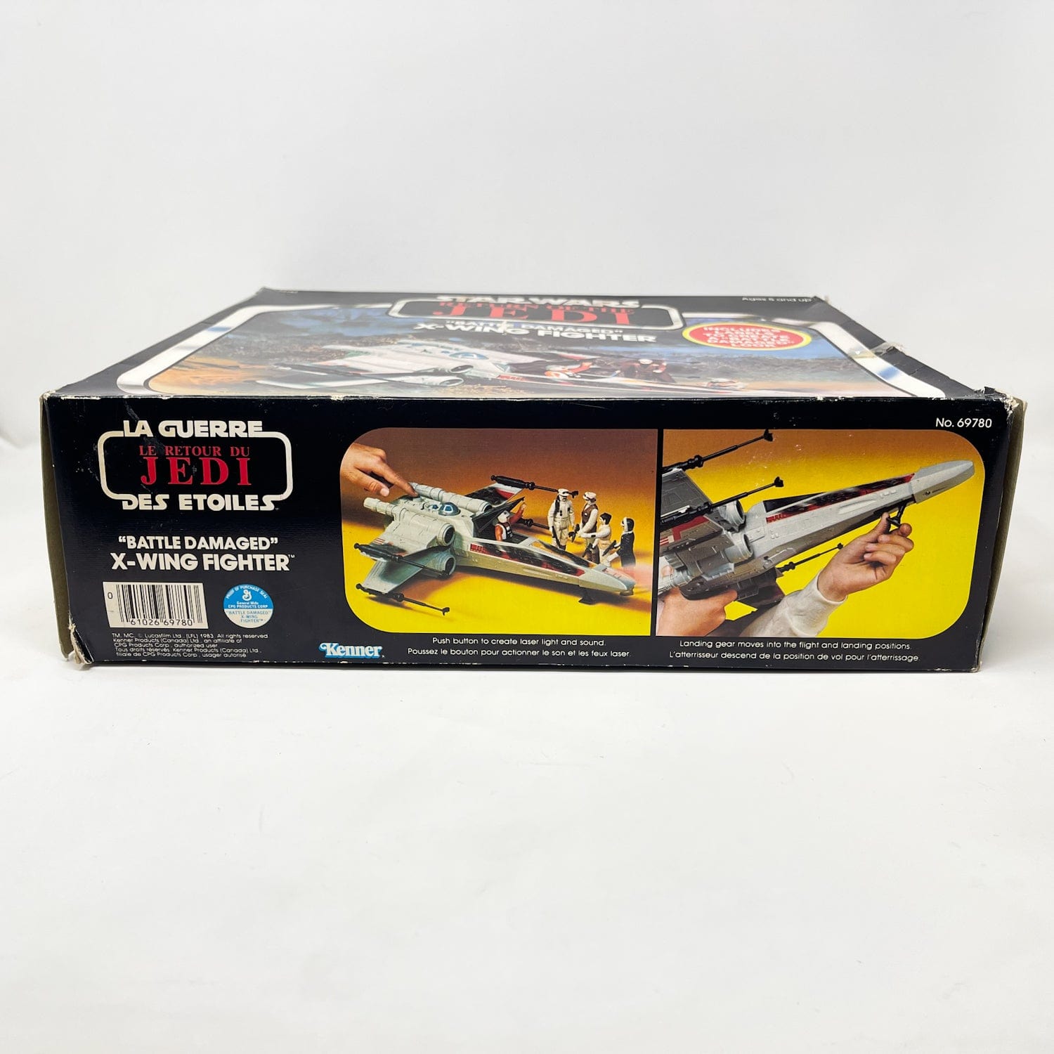 Vintage Kenner Star Wars Vehicle X-Wing Battle Damaged - Complete in Canadian ROTJ Box