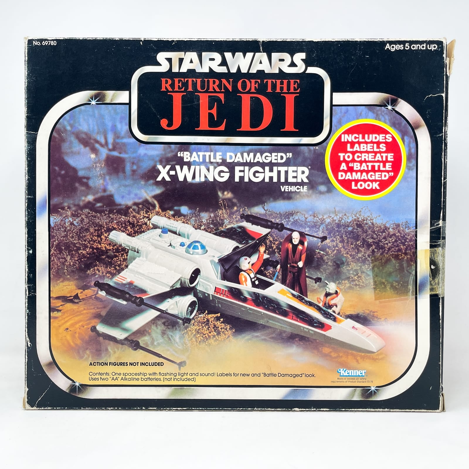 Vintage Kenner Star Wars Vehicle X-Wing Battle Damaged - Complete in ROTJ Box