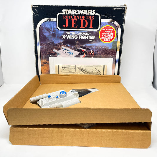 Vintage Kenner Star Wars Vehicle X-Wing Battle Damaged - Complete in ROTJ Box