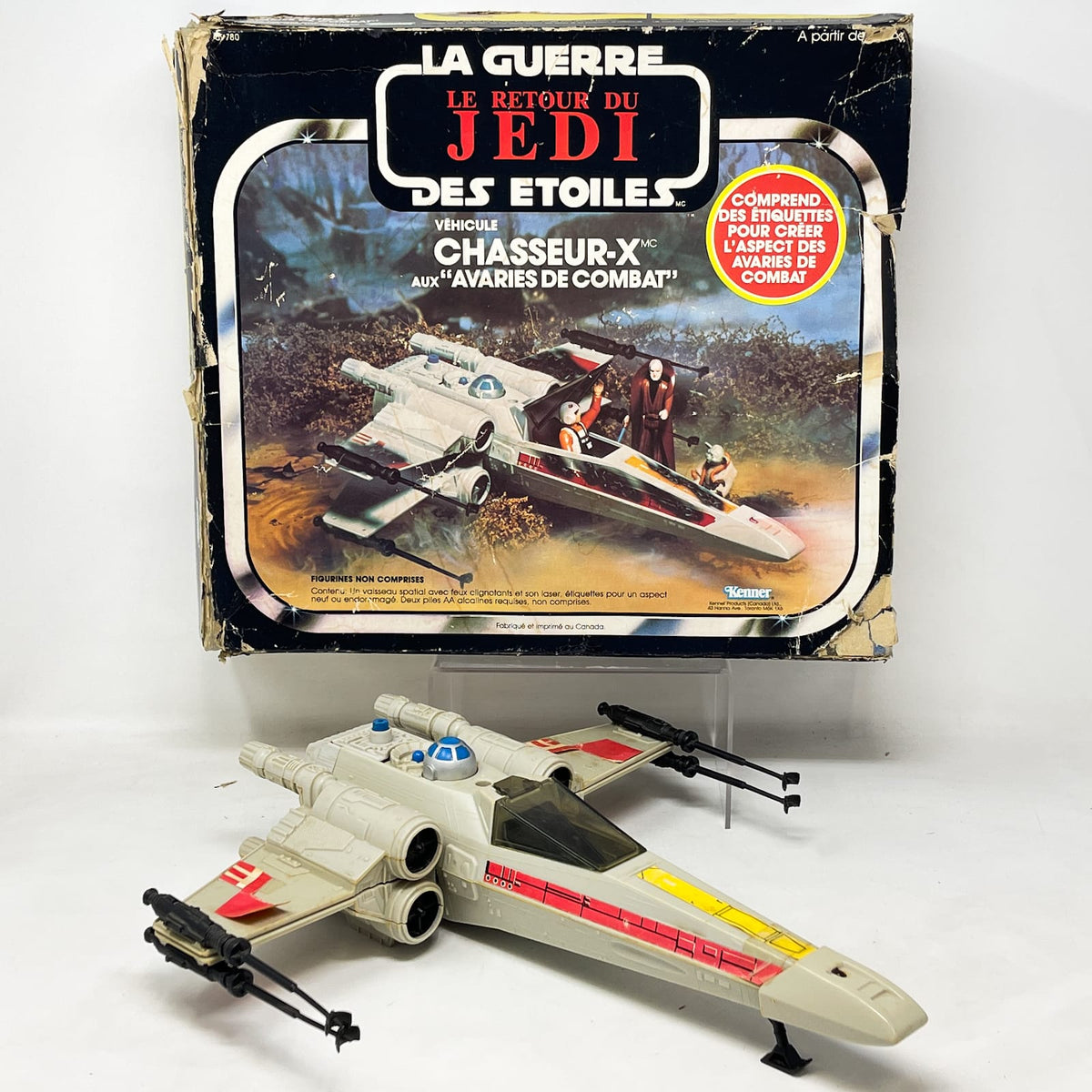 Vintage Kenner Star Wars Vehicle X-Wing Battle Damaged - Complete in ROTJ Box