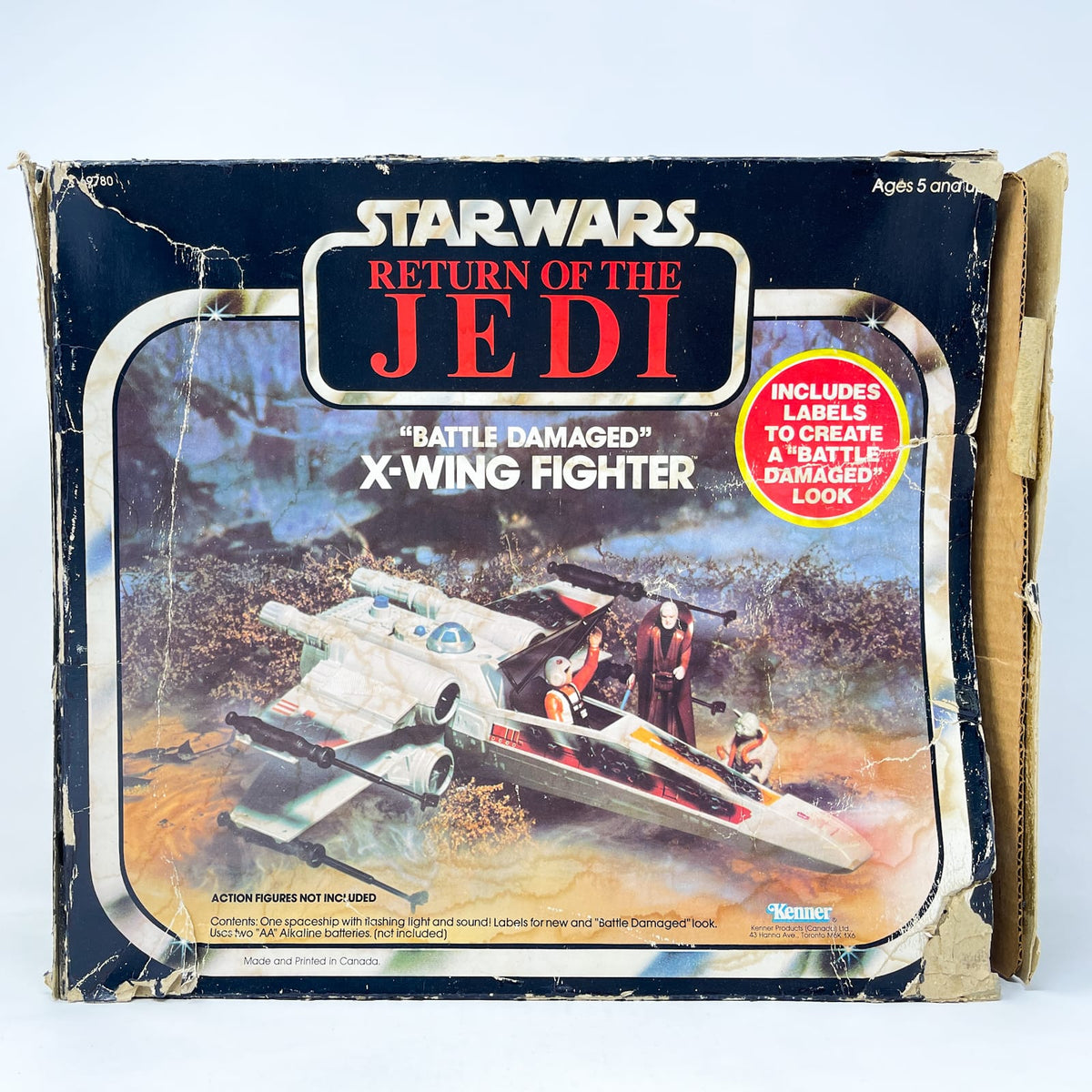 Vintage Kenner Star Wars Vehicle X-Wing Battle Damaged - Complete in ROTJ Box
