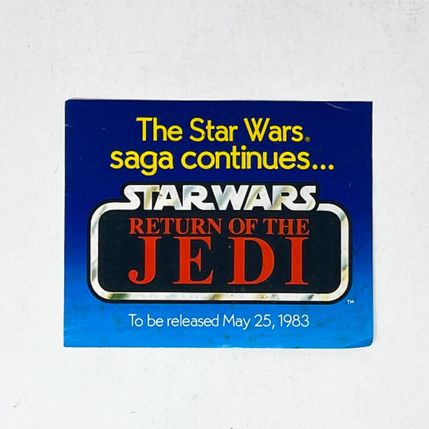 Vintage Kenner Star Wars Vintage Paper ROTJ Kenner Return of the Jedi Mailer Insert