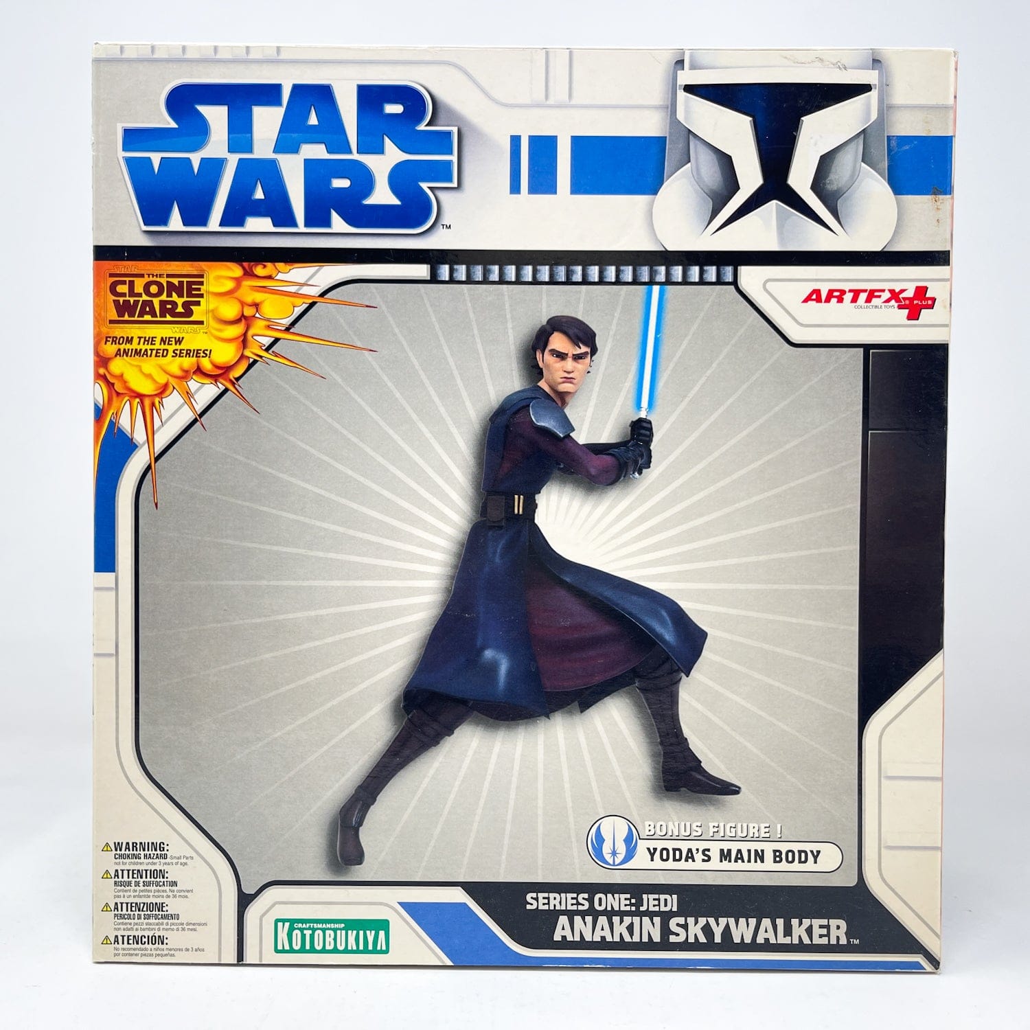 Vintage Kotobukiya ARTFX Star Wars Statues & Busts Kotobukiya Anakin Skywalker Clone Wars Animated Series - Series 1 (2009) - Sealed
