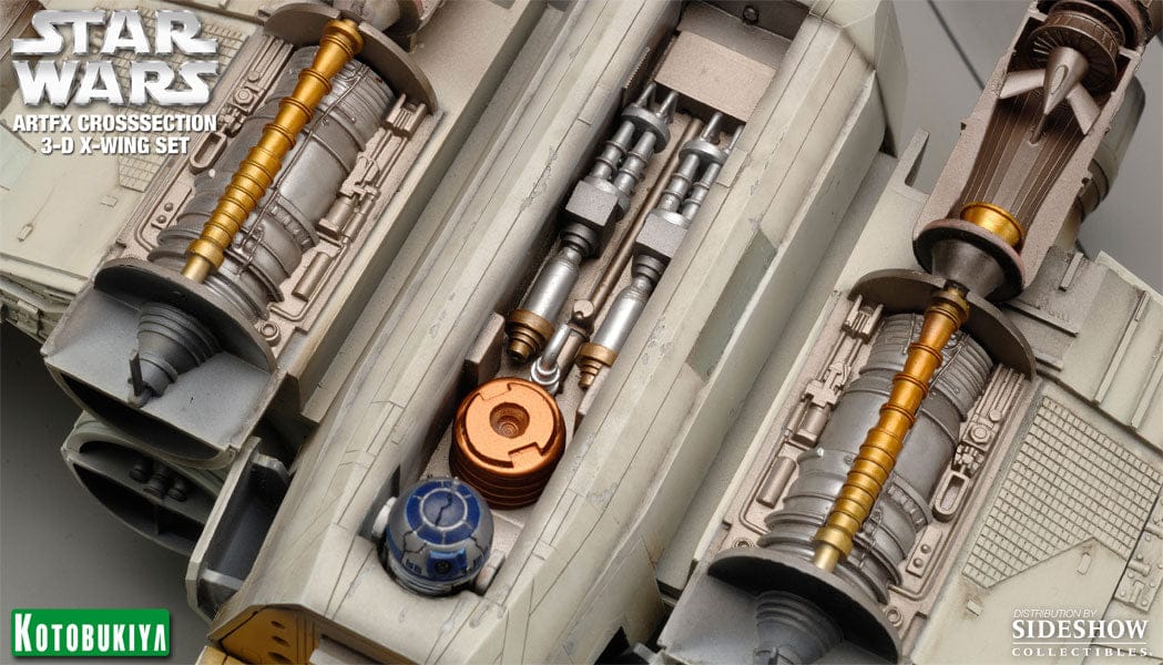 Vintage Kotobukiya ARTFX Star Wars T-65 X-Wing Fighter Cross-Section 3D – Kotobukiya ARTFX Premium Format Model (2008)