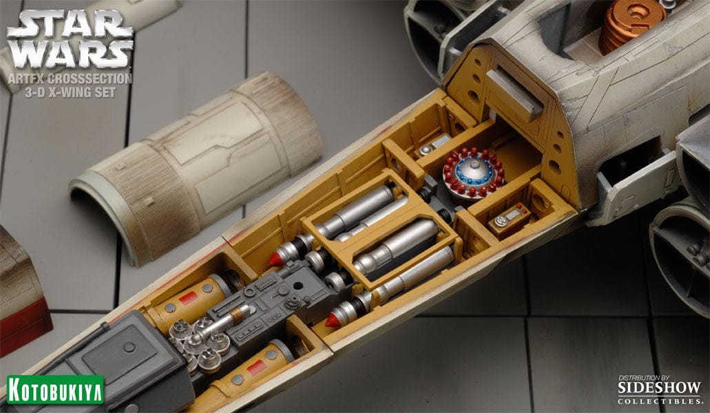 Vintage Kotobukiya ARTFX Star Wars T-65 X-Wing Fighter Cross-Section 3D – Kotobukiya ARTFX Premium Format Model (2008)