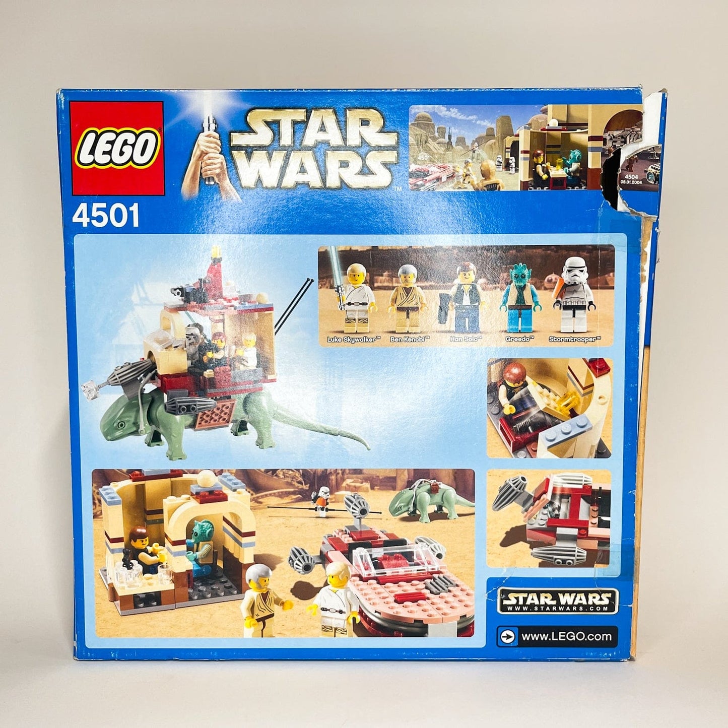Vintage Lego Star Wars Lego Boxed Lego 4501 Mos Eisley Cantina, Blue Box (2004 Retired) - Complete w/ Box