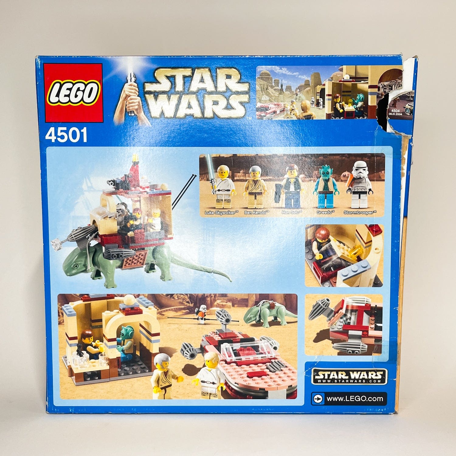 Vintage Lego Star Wars Lego Boxed Lego 4501 Mos Eisley Cantina, Blue Box (2004 Retired) - Complete w/ Box