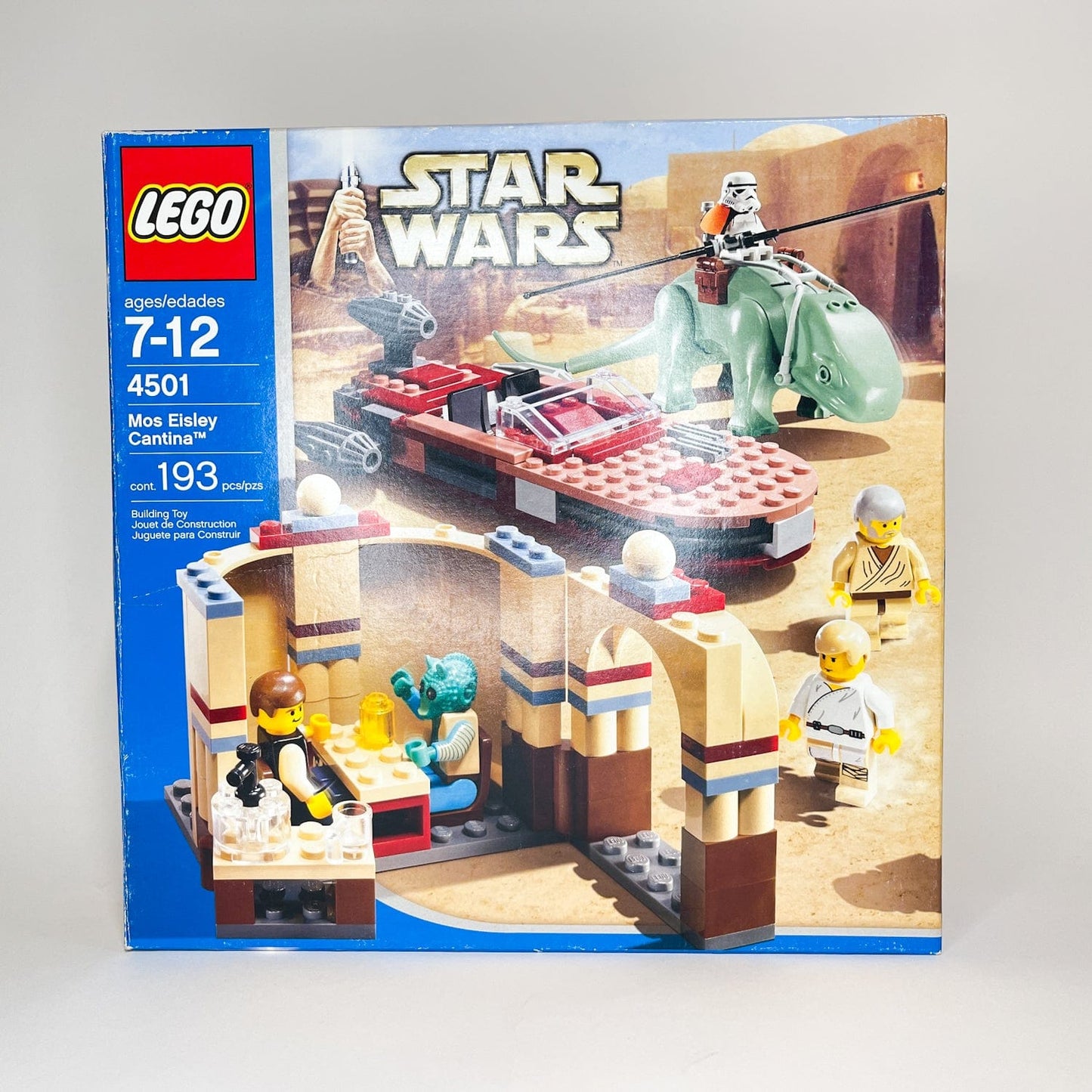 Vintage Lego Star Wars Lego Boxed Lego 4501 Mos Eisley Cantina, Blue Box (2004 Retired) - Complete w/ Box