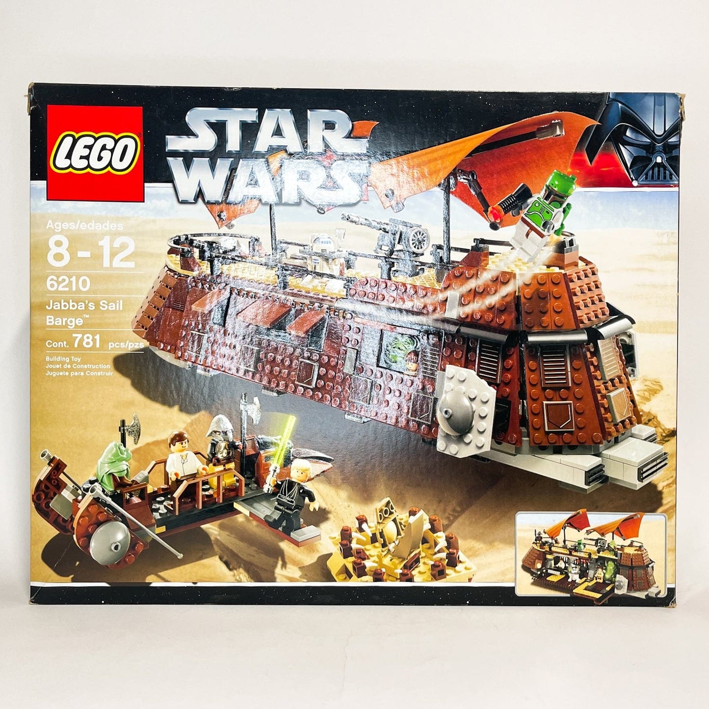 Vintage Lego Star Wars Lego Boxed Lego 6210 Jabba's Sail Barge (2006 Retired) - Complete w/ Box
