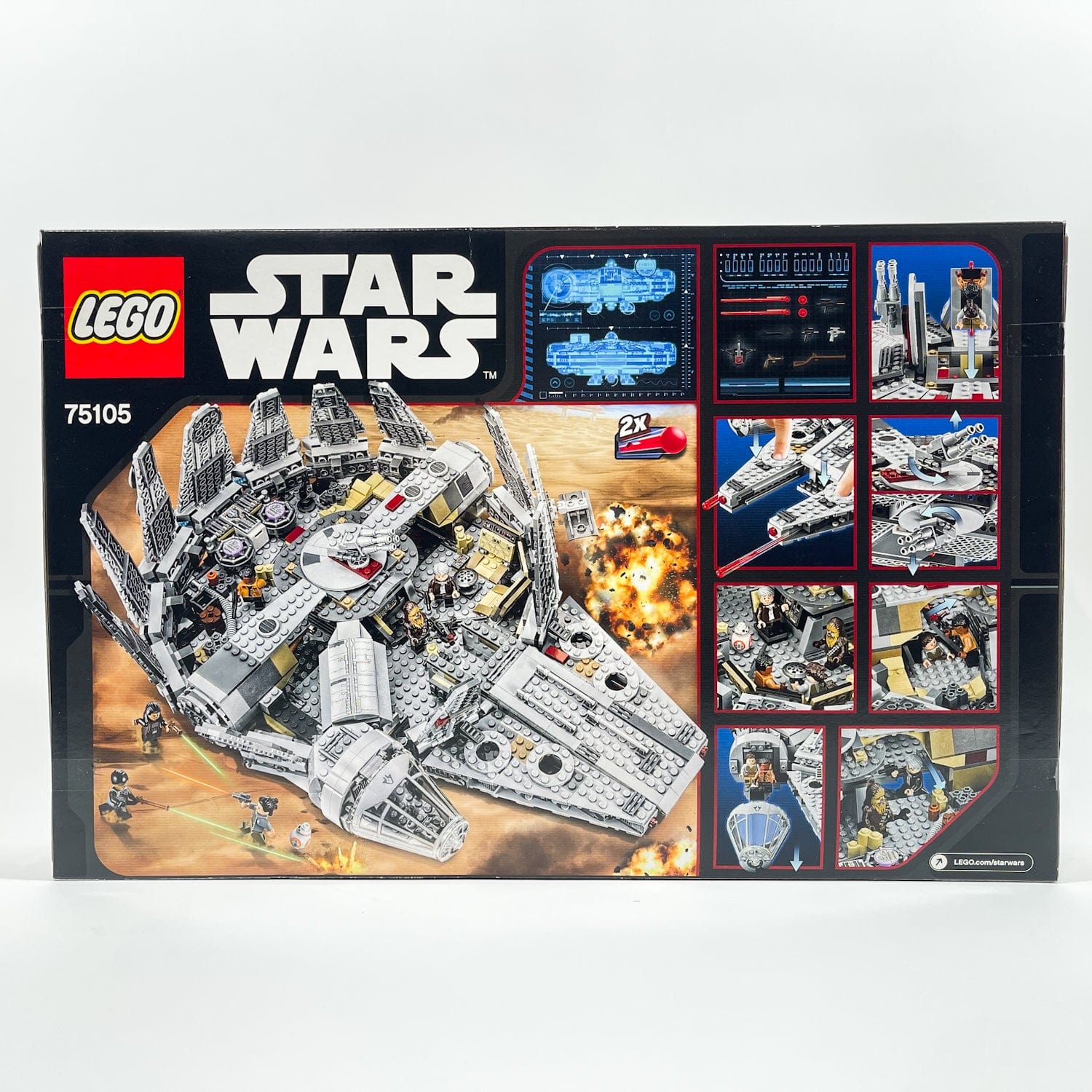 Vintage Lego Star Wars Lego Boxed Lego 75105 Millennium Falcon (2015) - Sealed