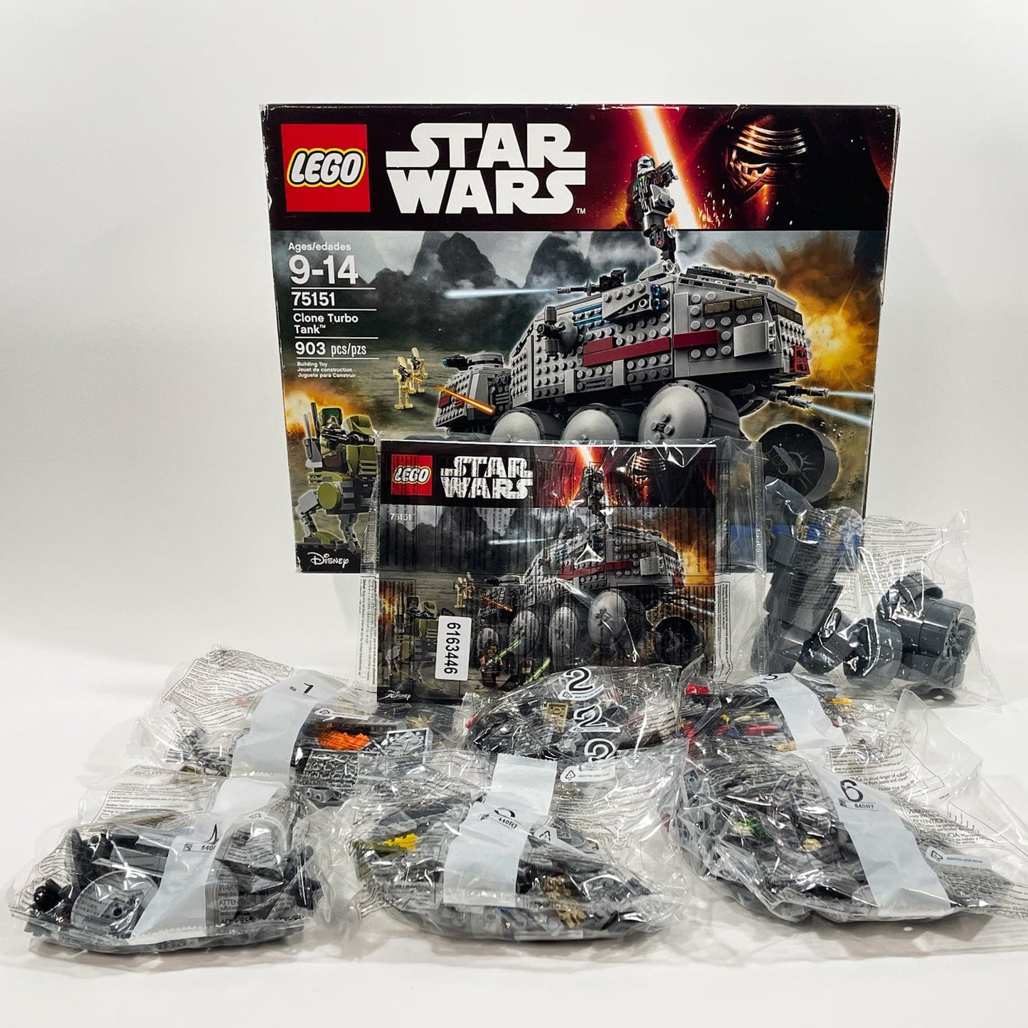 Vintage Lego Star Wars Lego Boxed Lego 75151 Clone Turbo Tank (2016) - Open Box w/ Sealed Bags