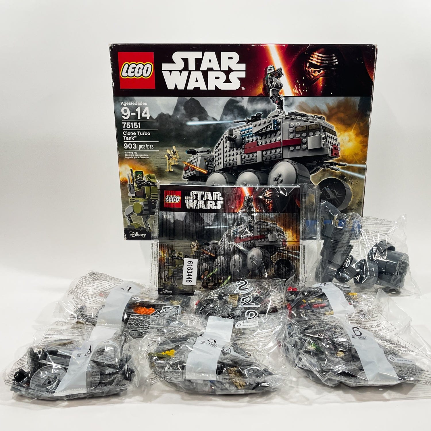 Vintage Lego Star Wars Lego Boxed Lego 75151 Clone Turbo Tank (2016) - Open Box w/ Sealed Bags