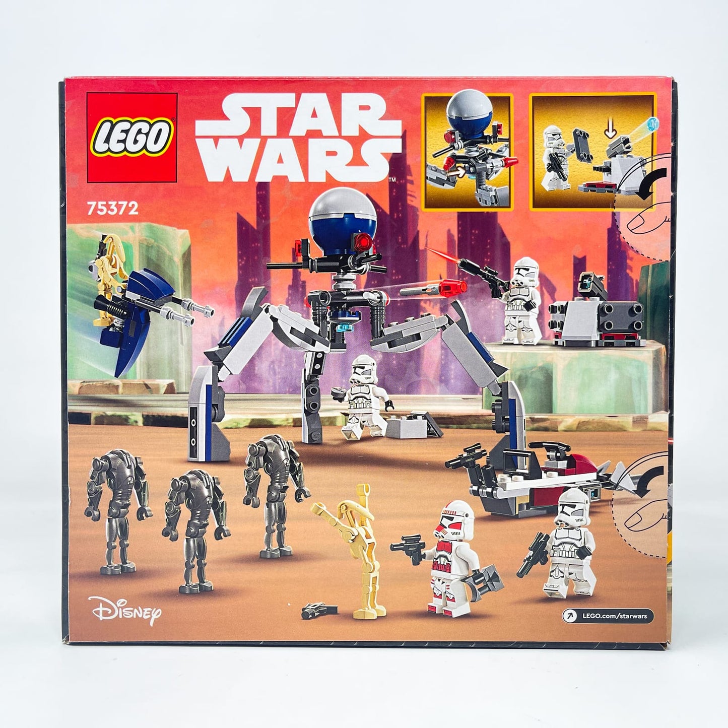 Vintage Lego Star Wars Lego Boxed Lego 75372 Clone Trooper & Battle Droid Battle Pack (2024)
