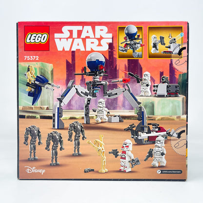 Vintage Lego Star Wars Lego Boxed Lego 75372 Clone Trooper & Battle Droid Battle Pack (2024)