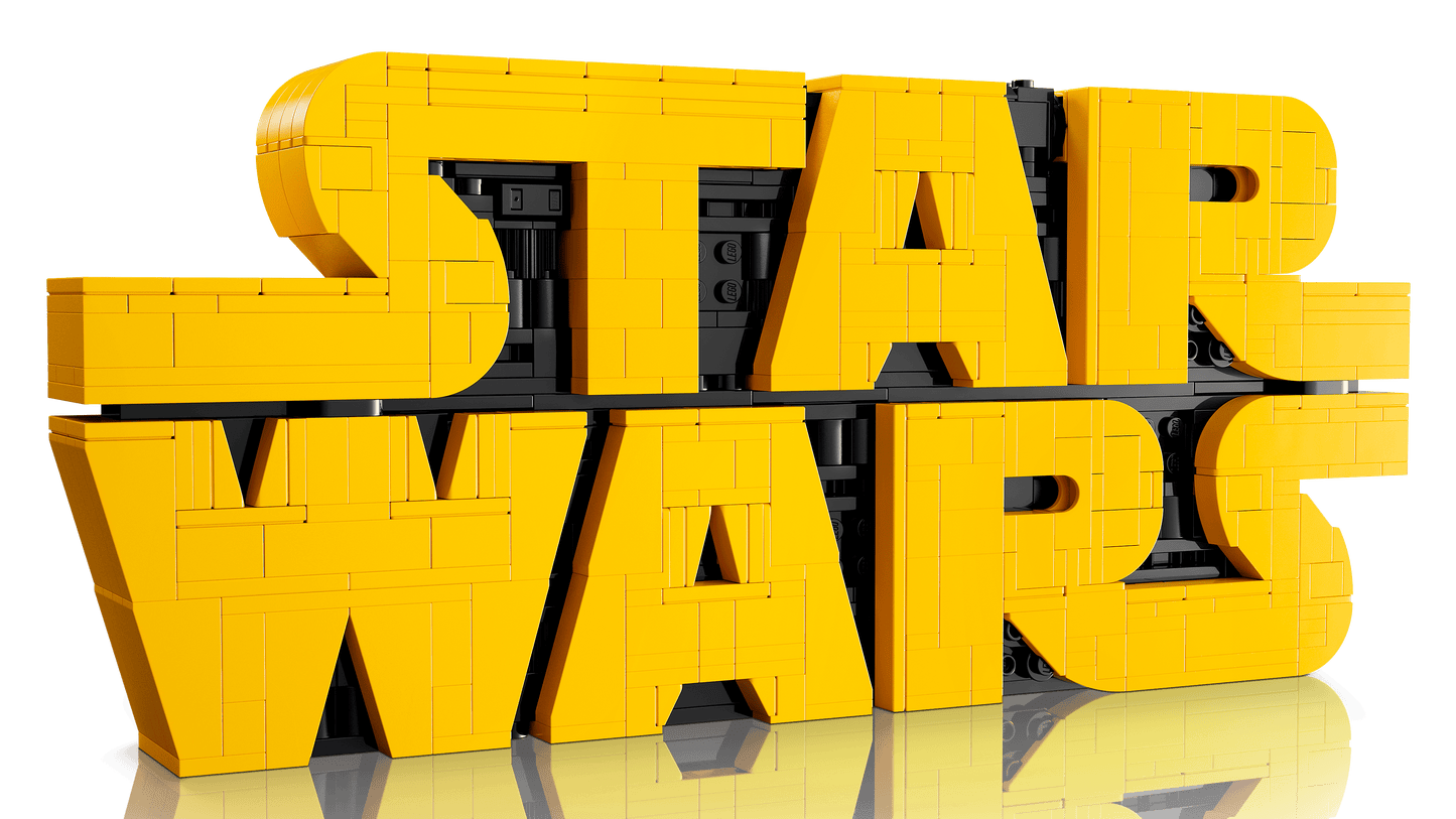 Vintage Lego Star Wars Lego Boxed Lego 75407  Brick-Built Star Wars Logo