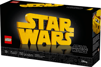 Vintage Lego Star Wars Lego Boxed Lego 75407  Brick-Built Star Wars Logo