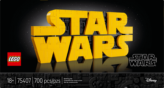 Vintage Lego Star Wars Lego Boxed Lego 75407  Brick-Built Star Wars Logo