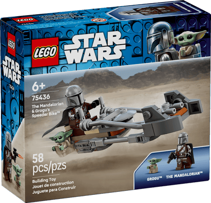 Vintage Lego Star Wars Lego Boxed Lego 75436  The Mandalorian & Grogu's Speeder Bike