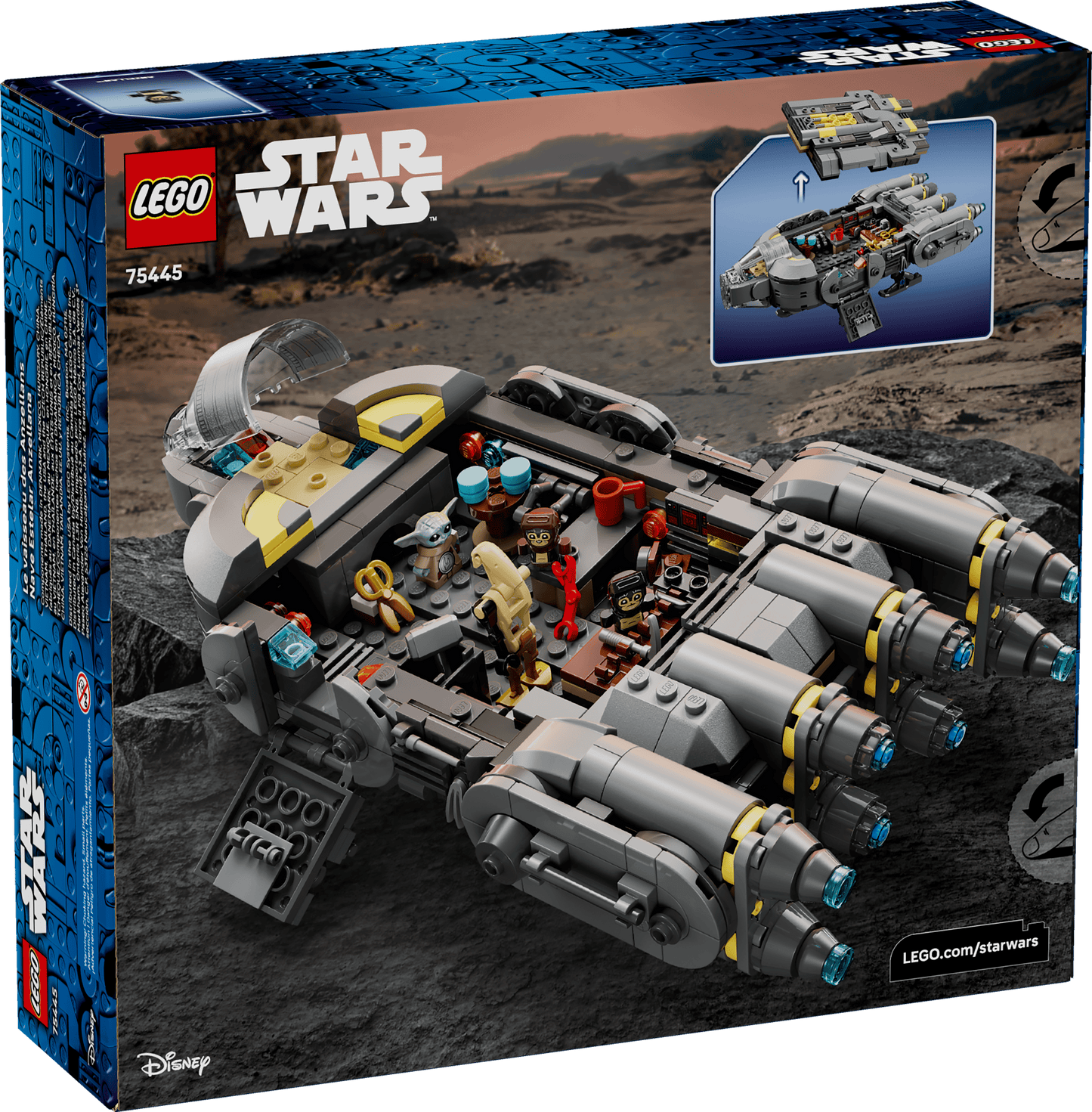 Vintage Lego Star Wars Lego Boxed Lego 75445  Anzellan Starship