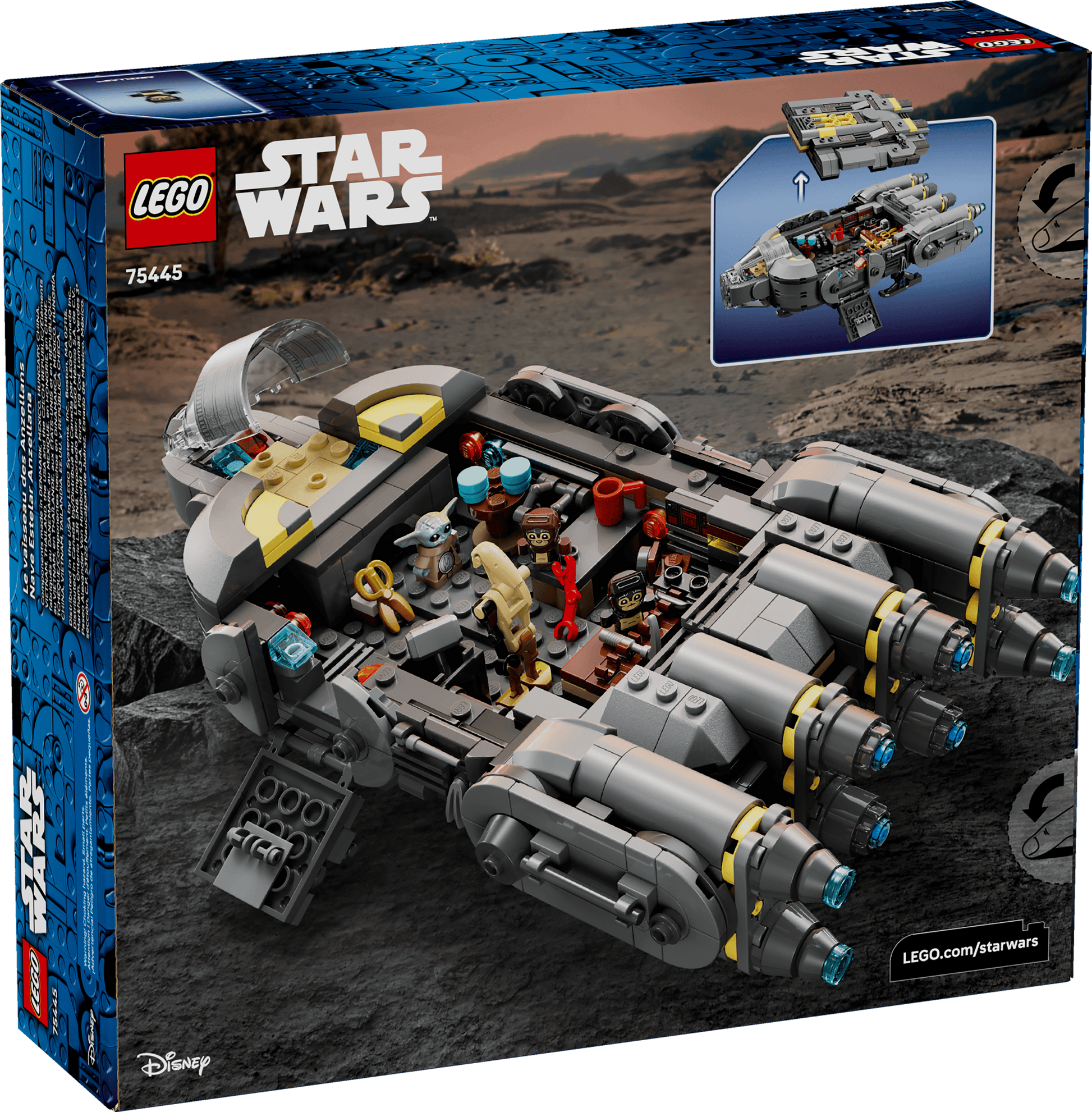 Vintage Lego Star Wars Lego Boxed Lego 75445  Anzellan Starship