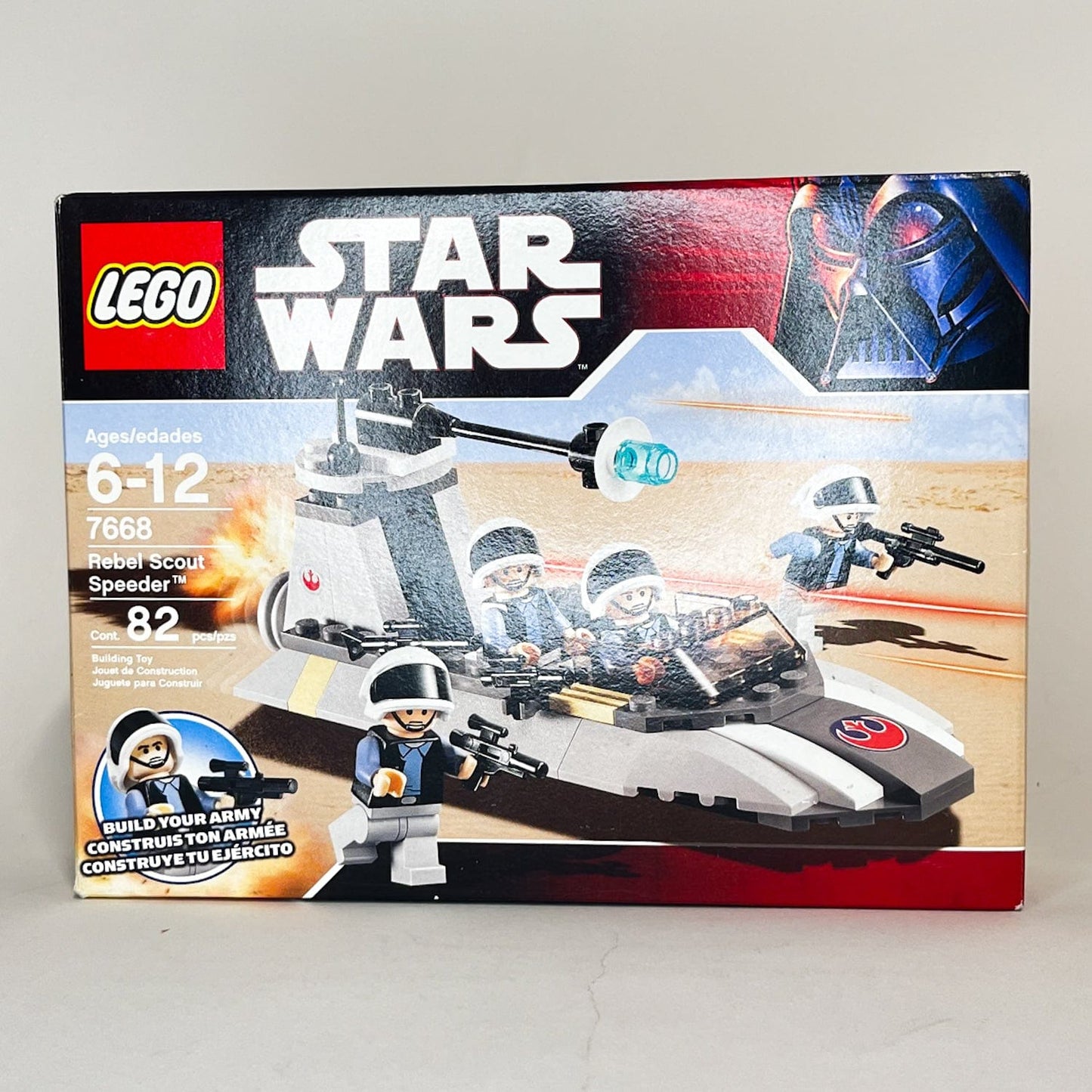Vintage Lego Star Wars Lego Boxed Lego 7668 Rebel Scout Speeder (2008 Retired) - Complete w/ Box