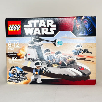 Vintage Lego Star Wars Lego Boxed Lego 7668 Rebel Scout Speeder (2008 Retired) - Complete w/ Box