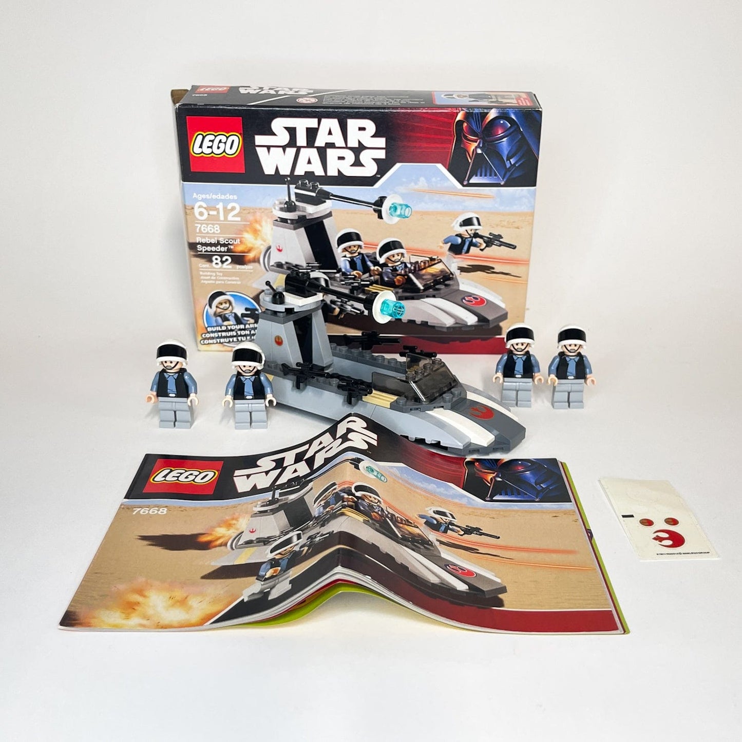 Vintage Lego Star Wars Lego Boxed Lego 7668 Rebel Scout Speeder (2008 Retired) - Complete w/ Box