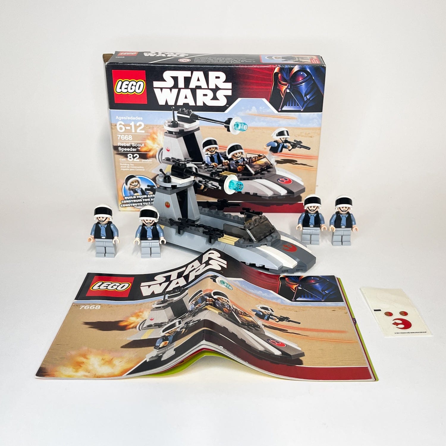 Vintage Lego Star Wars Lego Boxed Lego 7668 Rebel Scout Speeder (2008 Retired) - Complete w/ Box
