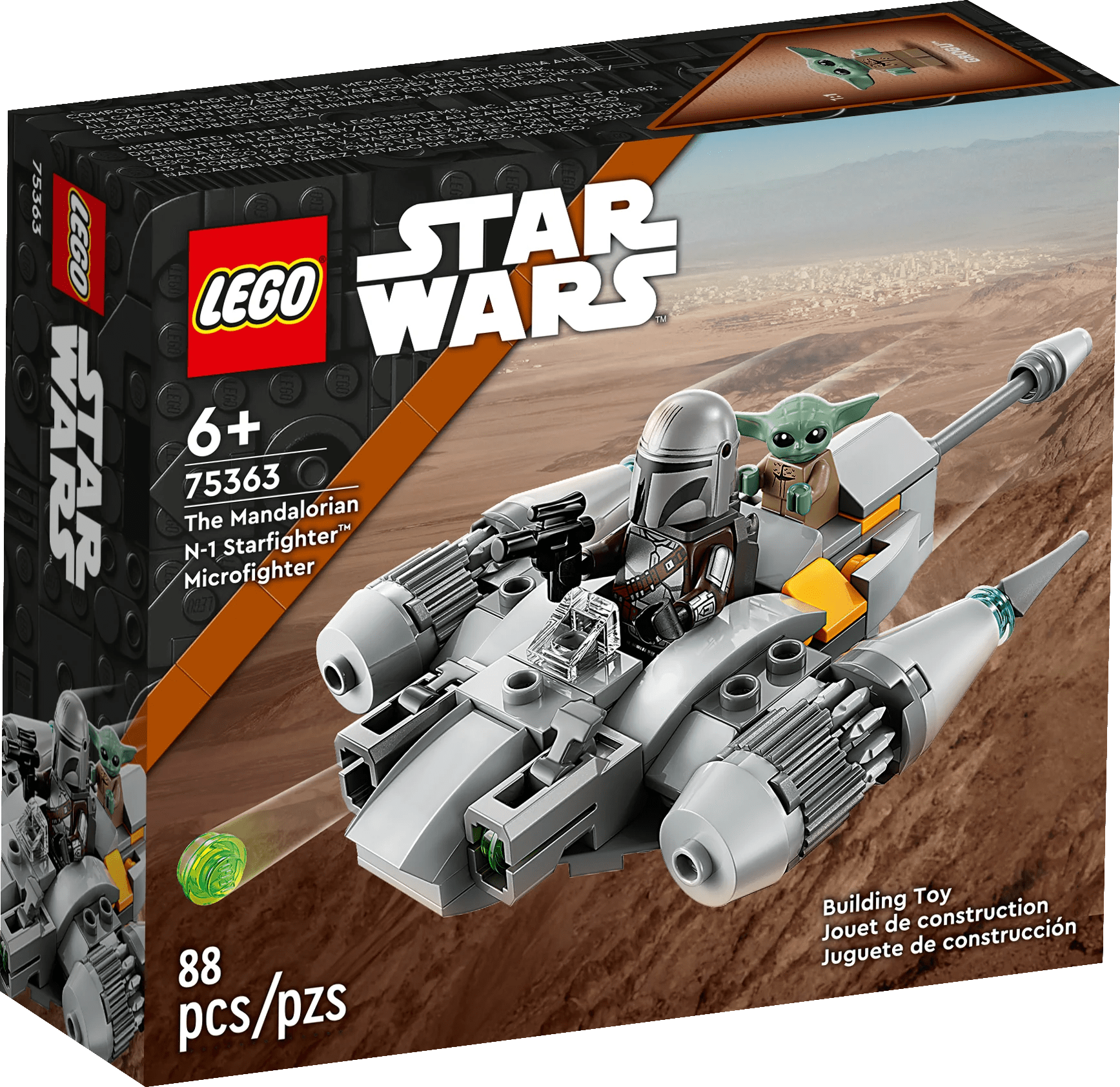 Vintage Lego Star Wars Lego Boxed Lego STAR WARS 75363 - The Mandalorian N-1 Starfighter Microfighter (2023)