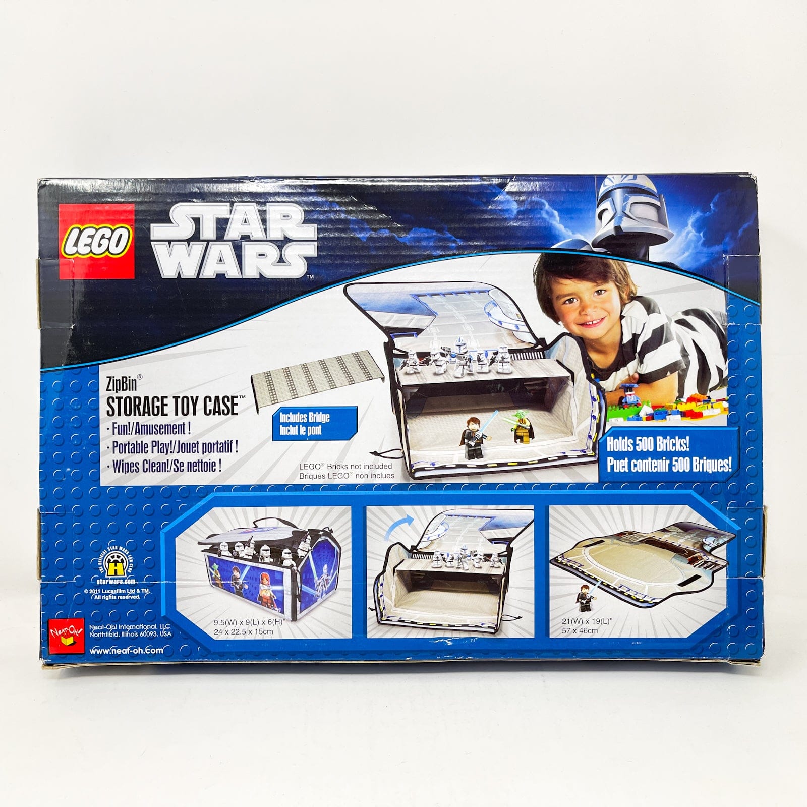 Vintage Lego Star Wars Lego Boxed Lego Star Wars ZipBin Storage Toy Case Battle Bridge in Box