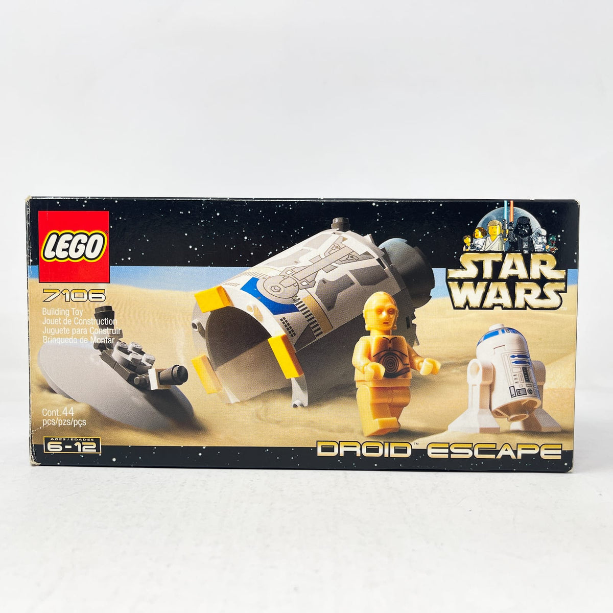 Vintage Lego Star Wars Lego Droid Escape 7106 - LEGO Star Wars (2001, Retired) - Complete in Open Box
